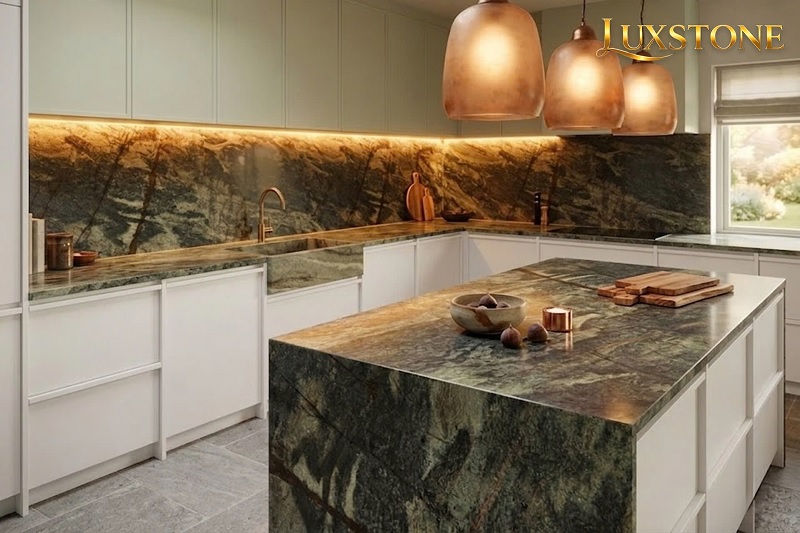 Đá marble (Đá cẩm thạch) ứng dụng làm bàn bếp