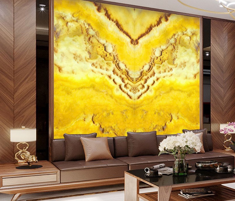 Tranh đá Onyx xuyên sáng tự nhiên